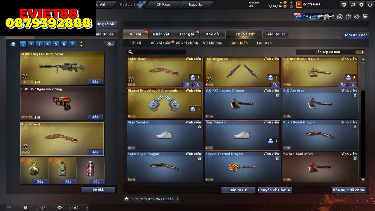 shop acc cf uy tin gia re